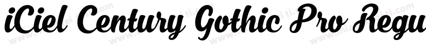 iCiel Century Gothic Pro Regular字体转换